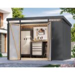 KOVINSKA VRTNA HIKA KARIBU IRIDIUM 3 ANTRACIT 290X209X213